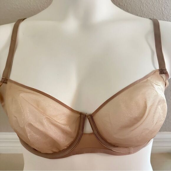 Soma sheer shape balconette in nude Sz 34DD - Picture 1 of 4